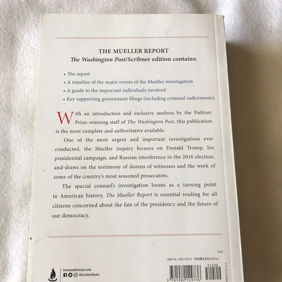 Brand new Mueller’s Report book - Picture 2 of 2